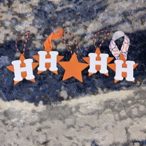 Christmas Astros Ornaments X 5
